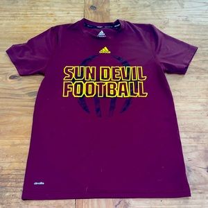 Boys dry fit sun devils t shirt adidas